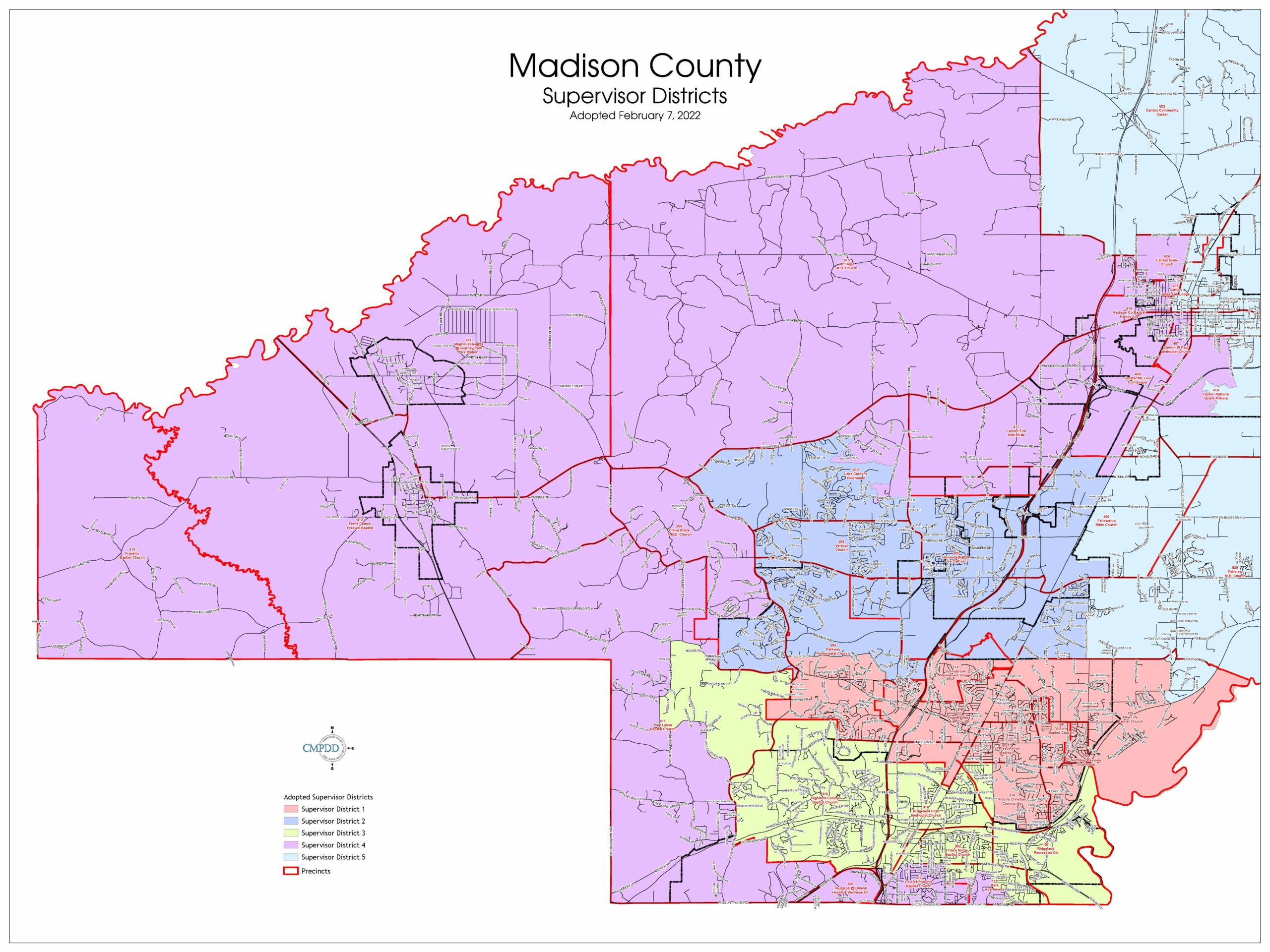 Adopted 2022 Madison Co Supervisor District 4 Plan 30×40 Cmpdd