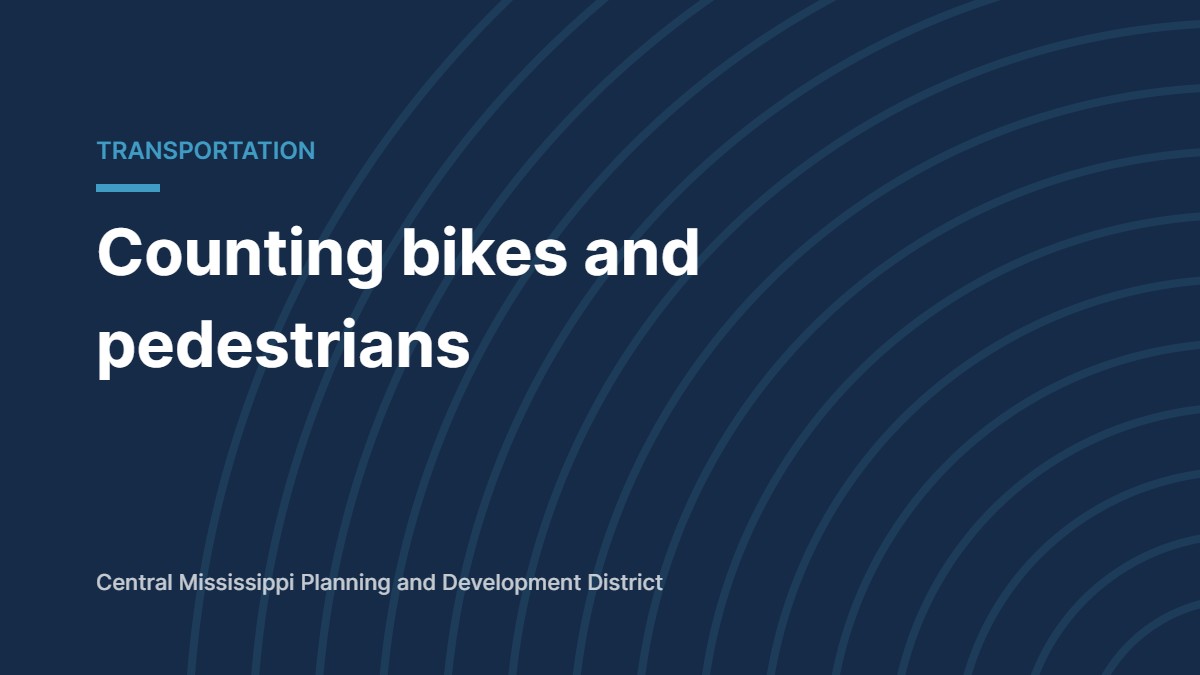 Counting bikes and pedestrians